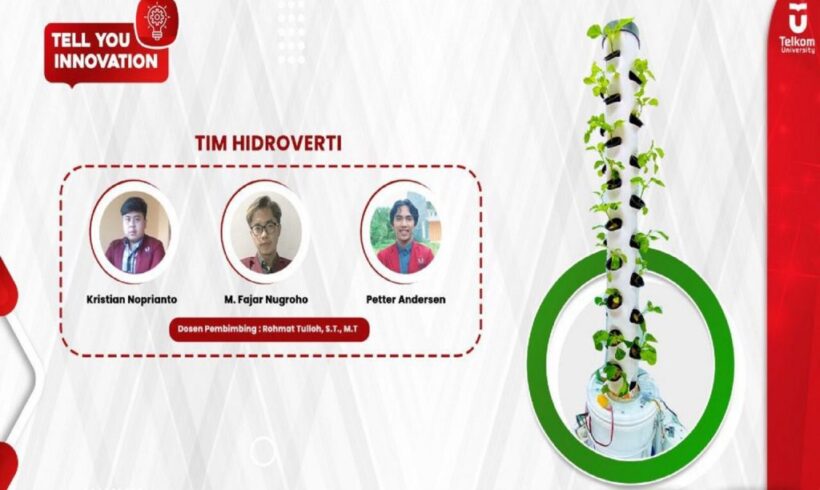 Tel-U Student Team Creates Hydroponic Verticulture Innovation